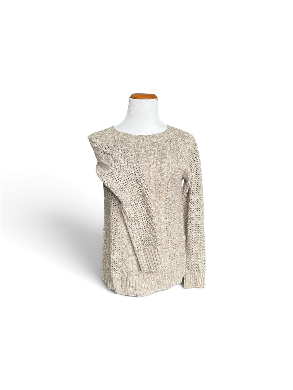 St. John's Bay Neutral Beige Crewneck Sweater